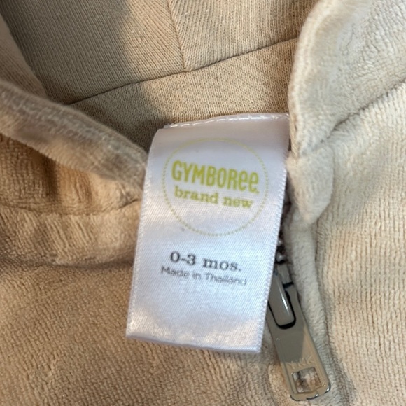 Gymboree Cream teddy bear Baby Hoodie and Pants Set - Picture 2 of 5